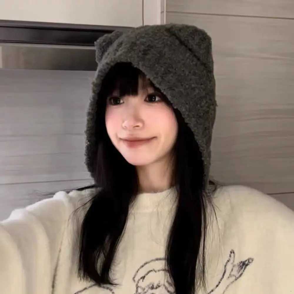 Couple Autumn Winter Cute Knitted Hat Cold C Wool Hat Knitted Skullies BeaniesXJ250910