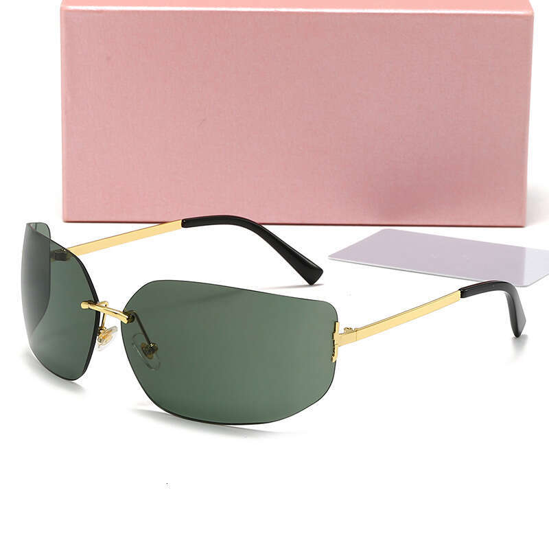 New Fashion Style Cat Eye Frameless Driving Travel Sunglasses 8849