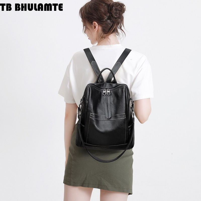 Free Shipping Designer Bag Cowhide Backpack For Women 2025 Luxury Bag New Fashion High-end Backpack Casual Versatile Large Capacity Genuine Leather Sc