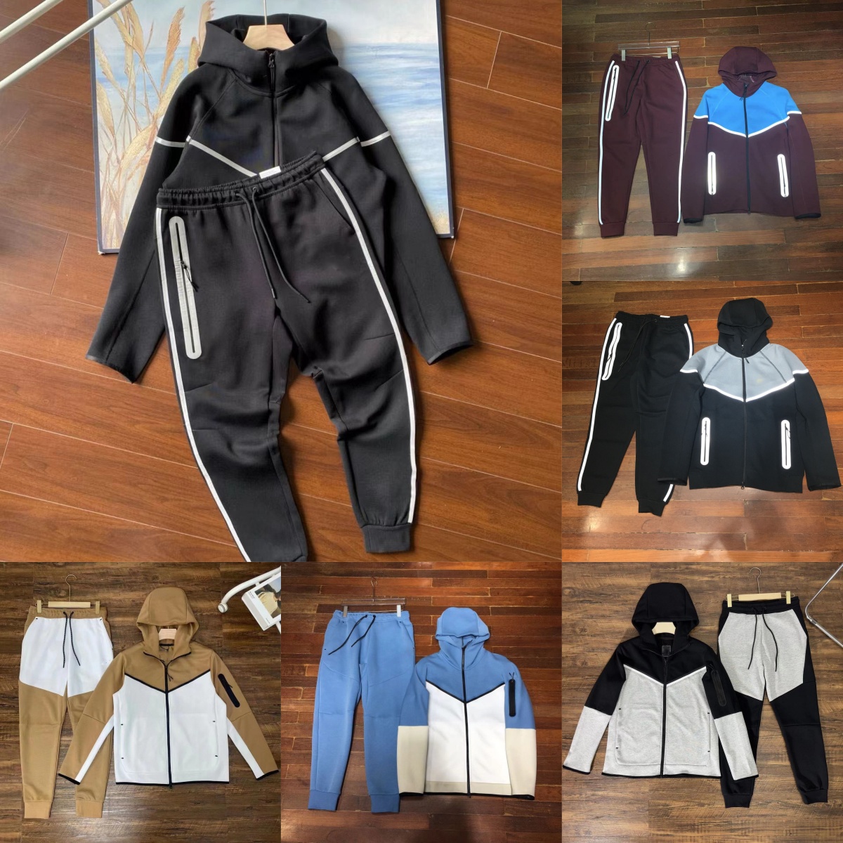 niki tech fleece tracksuit monterex Tracksuit Mens Tech Pants Sports Tech Hoodies Designer Tracksuit Hoodie Men Woman Trousers Tracksuits Bottoms Run Joggers