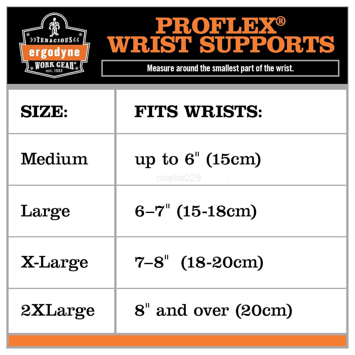 70004 ProFlex 4000 Single Strap Wrist Support Black Medium Right Hand W250910
