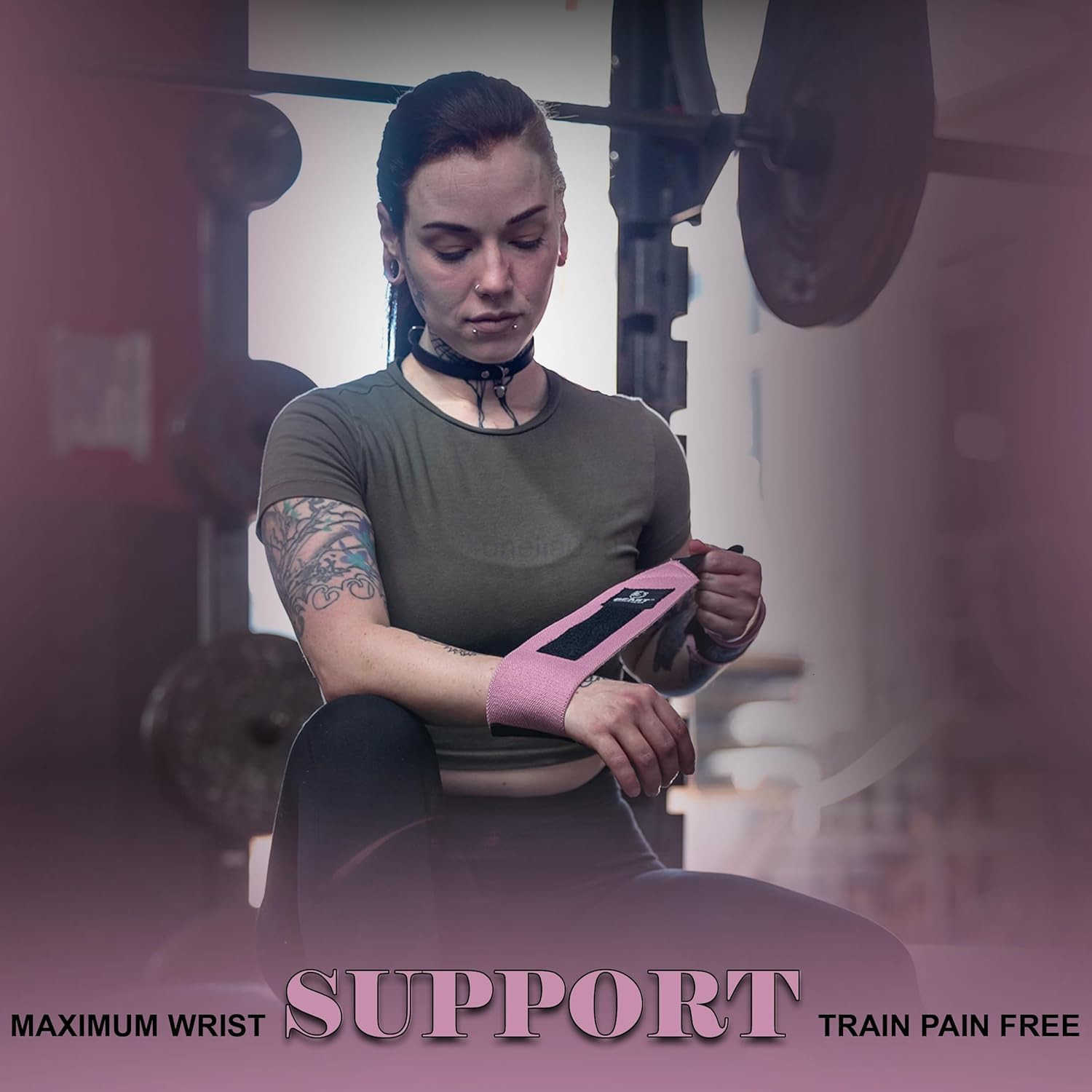 Support Stability Gym Wrist Wraps for Weightlifting 14 Premium Quality Hand Wraps with Thumb Loop Weight Lifting Wrist Wraps for Pain Support W250910