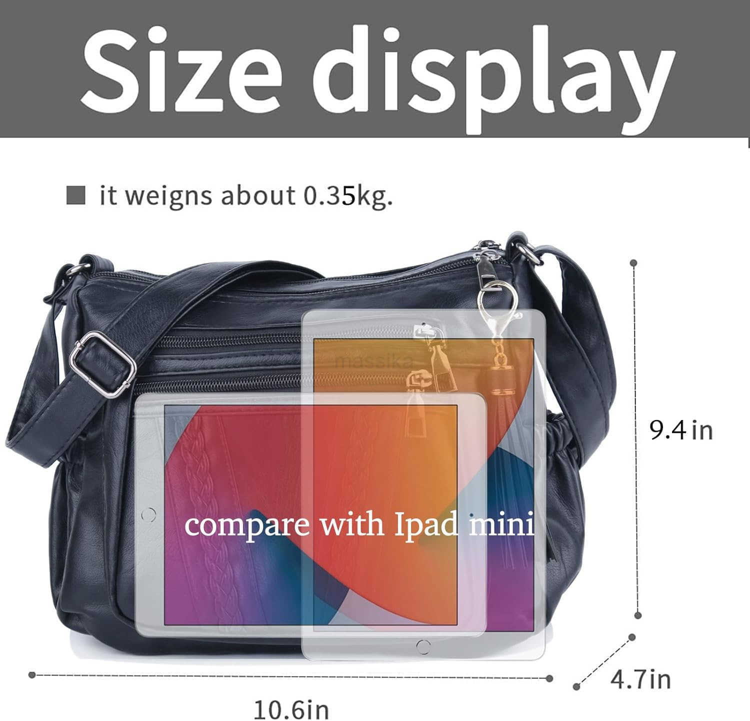Crossbody Bags For Women Pocketbooks Soft PU Leather Purses and Handbags Multi Pocket Shoulder Bag M250910
