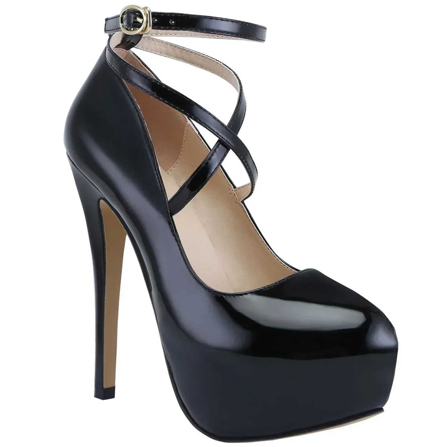 Women Platform Stilettos Sexy Pumps Shallow Round Toe Slingback Super High Heels Elegant Party Wedding Banquet Shoes W250910