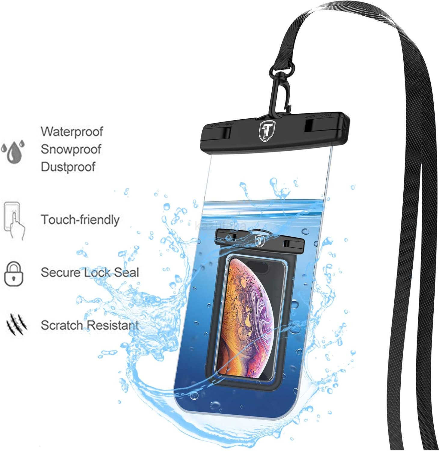 Waterproof Phone Pouch 2 Pack Waterproof Phone Case Cellphone Dry Bag For Note 20 Ultra S25 Ultra S24 S23 S22 S21 S20 S10 A14 A15 A35 A16 5G iPhone 16