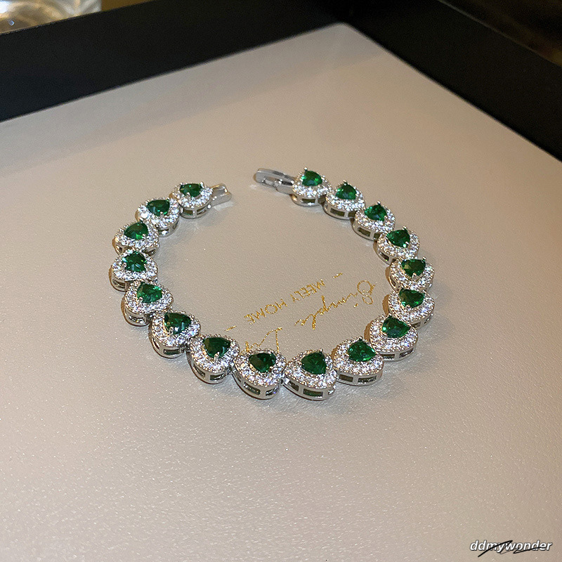 Choucong Brand Wedding Bracelet Jewelry Sterling Sier Fill Multi Color 5A Cubic Zricon CZ Dia Gemstones Party Women Charm For Lover Gift