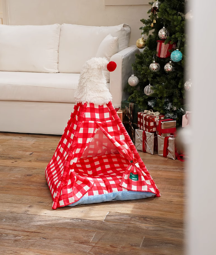 Cozy Semi-Covered Animal Den Easy Cleanup Design Suitable for Both Felines & Canines
