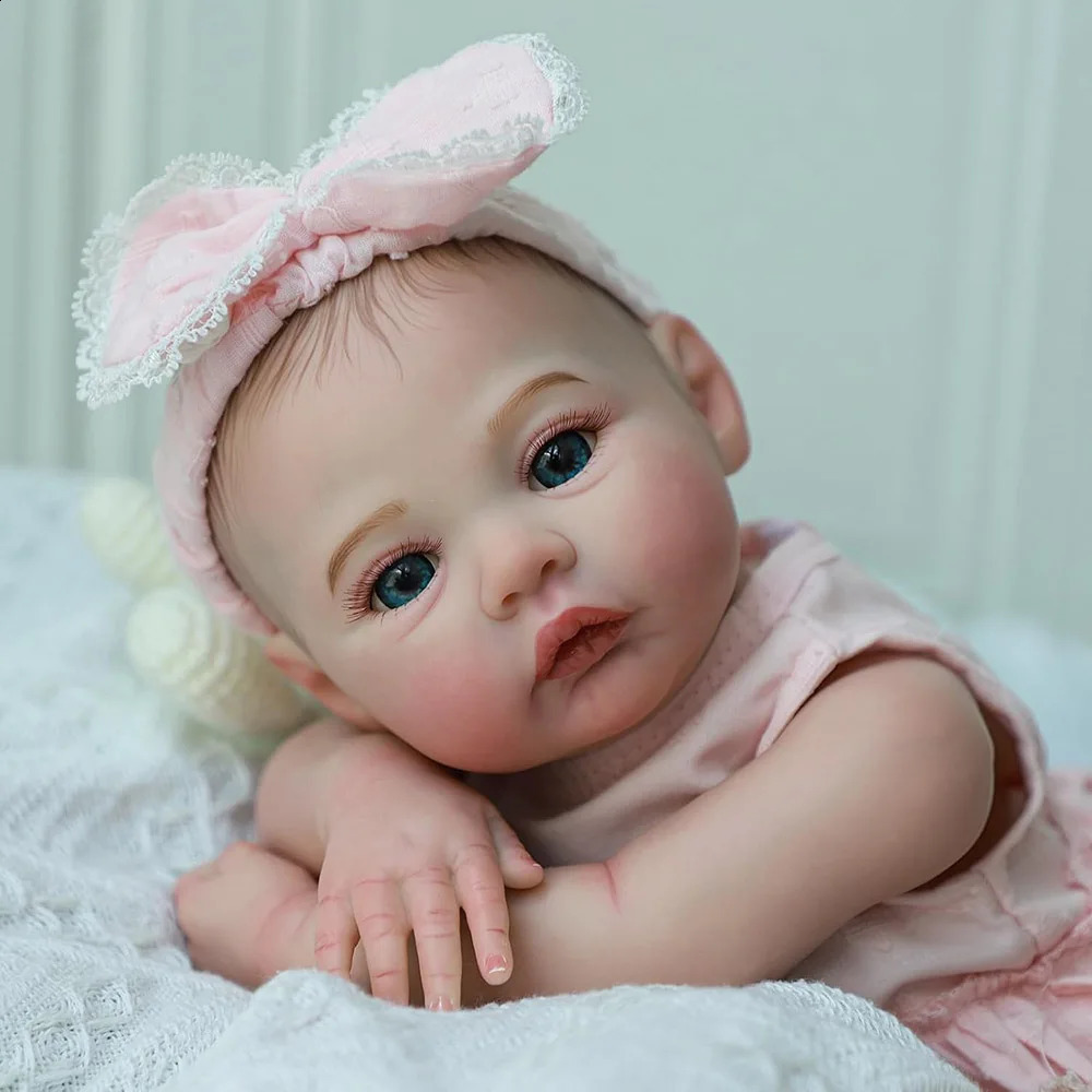 48cm Baby Reborn Doll Like Real Silicone Vinyl Full Body Girl Lifelike Painted Babies Realistic born Dolls Toy Gifts For Kids 250909