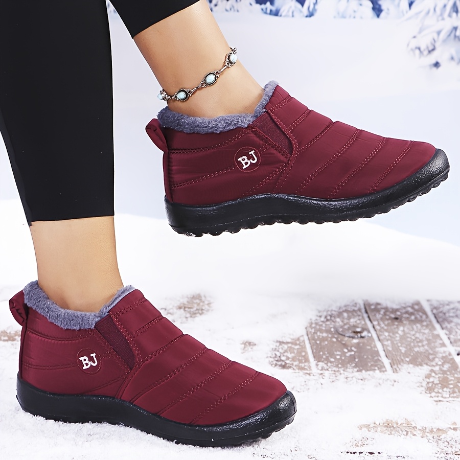 2025 free shipping autumn and winter new female designer thick soled snow boots, short tube height increasing cotton keep warm shoes