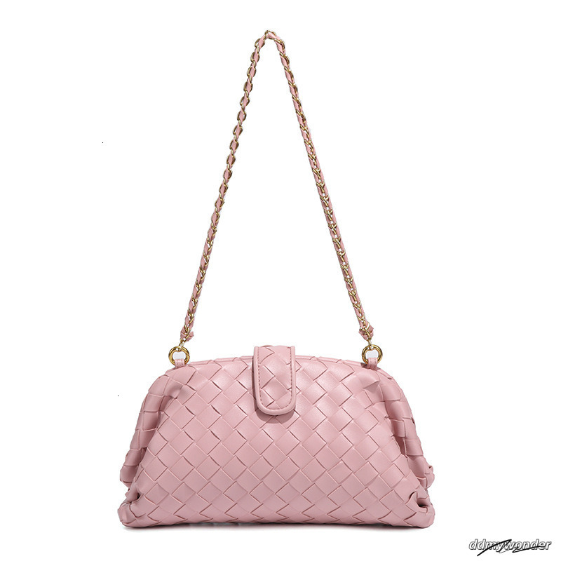 Fashionable And Minimalist New For Bags Designer Handbags Hand Woven Gold Chain Single Shoulder Armpit Cloud Clip Bag ddmywonder ddmywonder ddmywonder