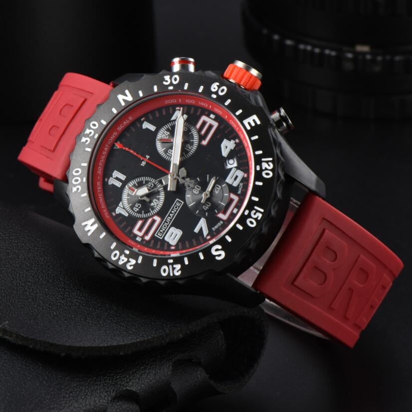 Luxury Men' BR1884 Watch ENDURANOEity quartz Date Endurance Pro Avengerssiy Chronograph Watches Multiple Colors Rubber Men Watches Glass Wristw #77