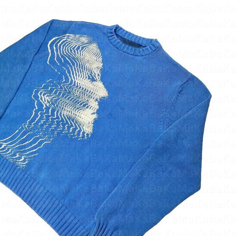 O-neck Gothic Haruku Street Women Clothing Knit top Pullover Sweater Autumn and Winter New Fashion Casual Loose dongdumaoyi