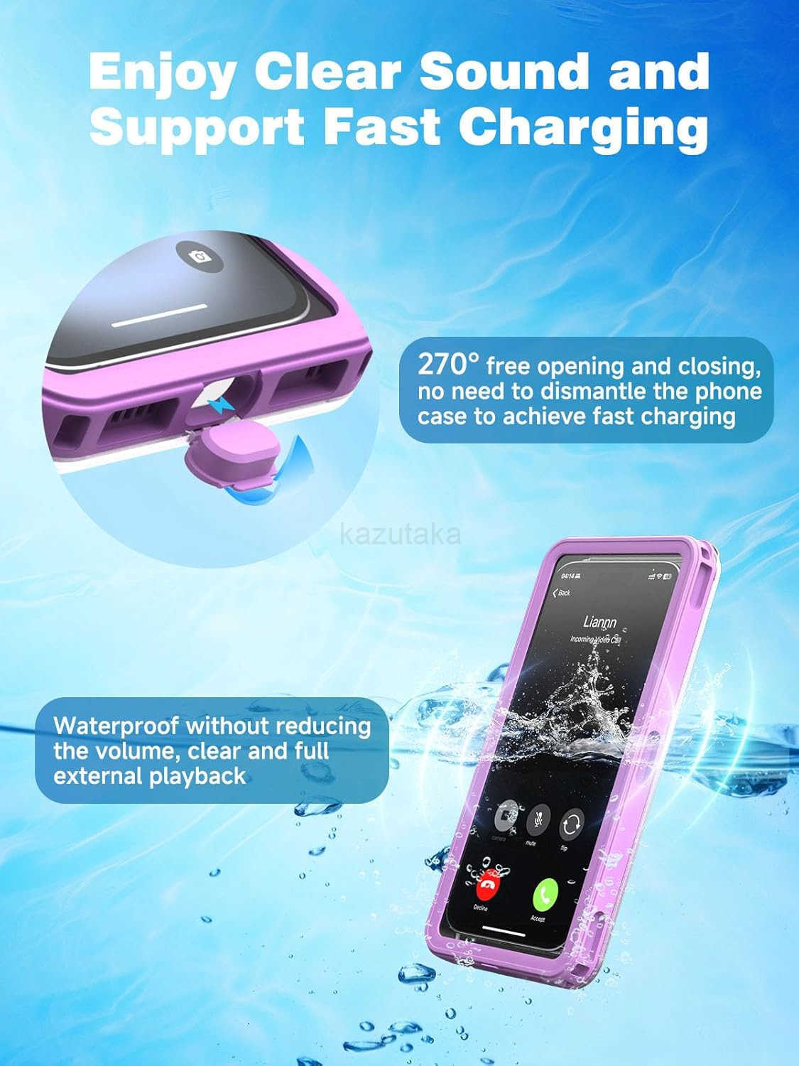 IPX8 Waterproof Phone Case 75 2025 Upgraded underwater phone cases for snorkeling and DivingUniversal Dry Bag Pouch Fit for iPhone 16 Pro Max 15 14 S2