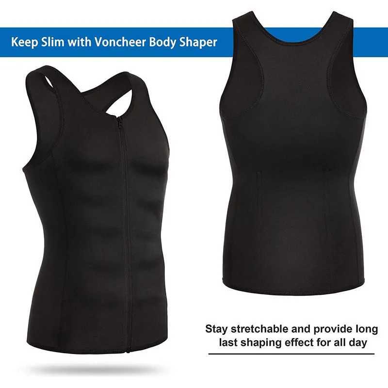 1pcs Mens corset Waist Men Slimming Body Shaper Vest Zipper Buckle Type Correction Abdomen Tank Top Fitness Shapewear W250910