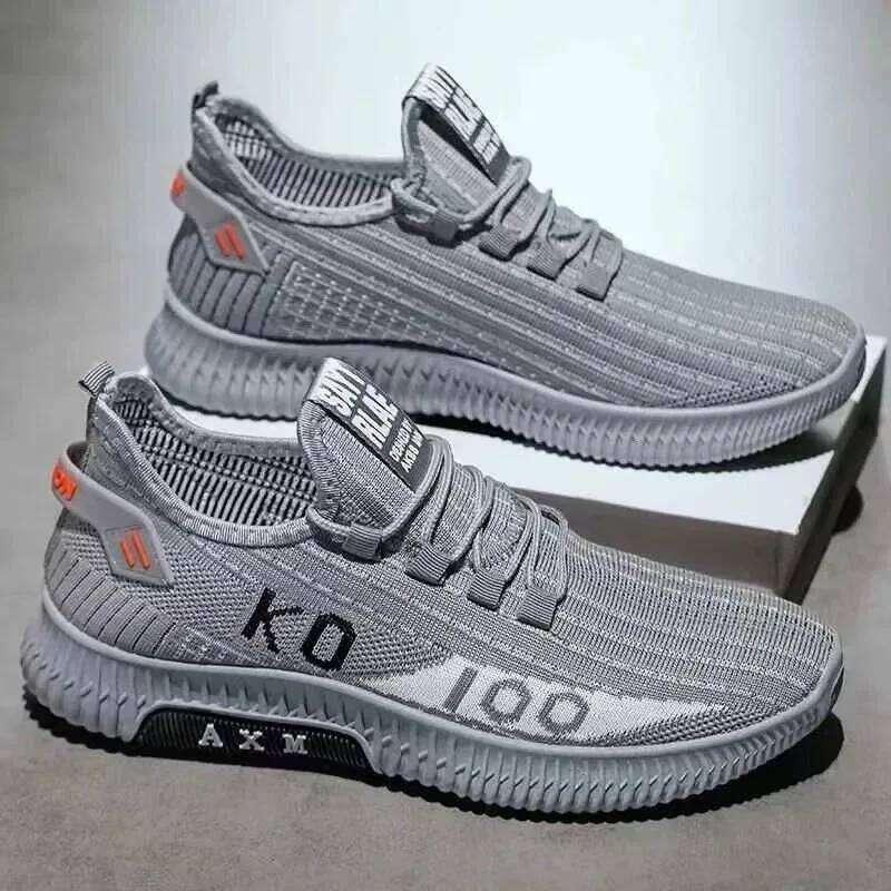 Soft soled spring and autumn old cloth shoes Breathable mesh shoes non-slip wear-resistant casual low-top work men shoes