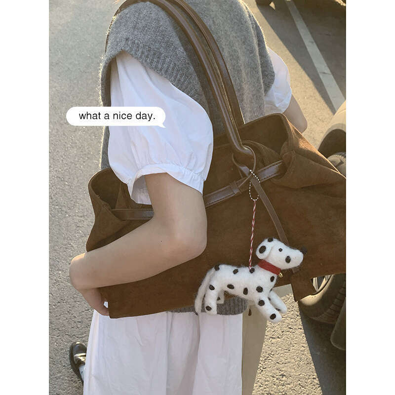 Autumn Suede Velvet Underarm for Women 2025 New Handheld Tote Large Capacity Commuter Shoulder Bag