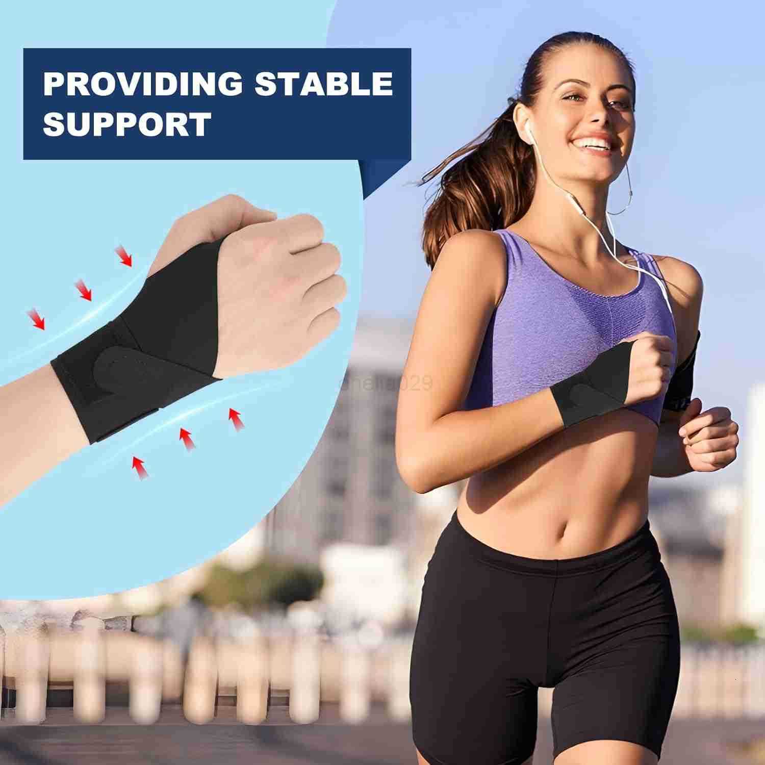 Wrist Brace Right Hand Carpal Tunnel Wrist Support for Pain Relief Arthritis Tendonitis Sprains UltraThin Elastic Wrist Wraps Compression for Men and 