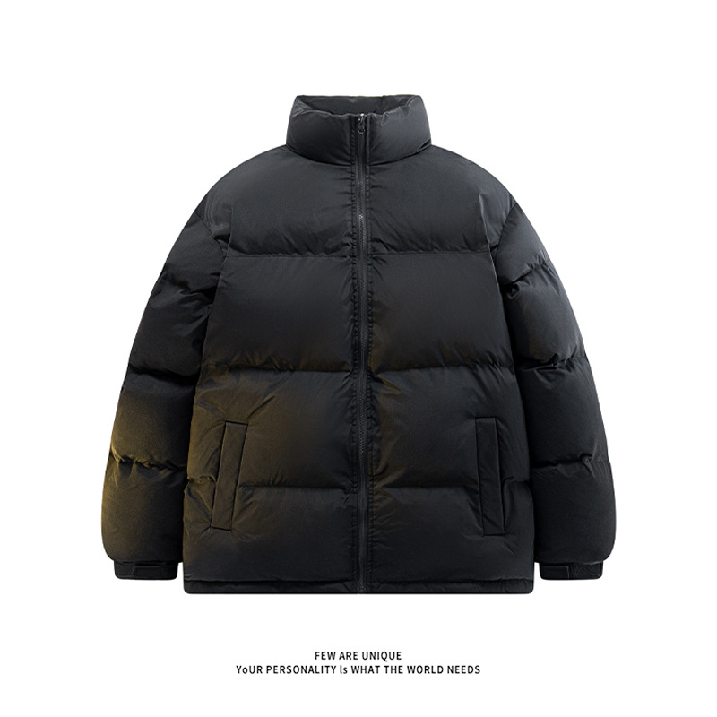Designer jacket free shipping Winter cotton clothing fashionable men and womens color blocked stand up collar cotton coats casual coat bread jackets