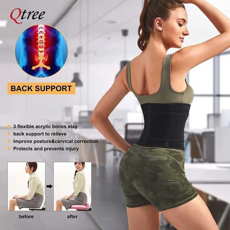 Qtree Waist Cincher Belt for Women Tummy Control Sauna Sweat Trimmer Body Shaper Sport Girdle Workout Slim Belly Band W250910