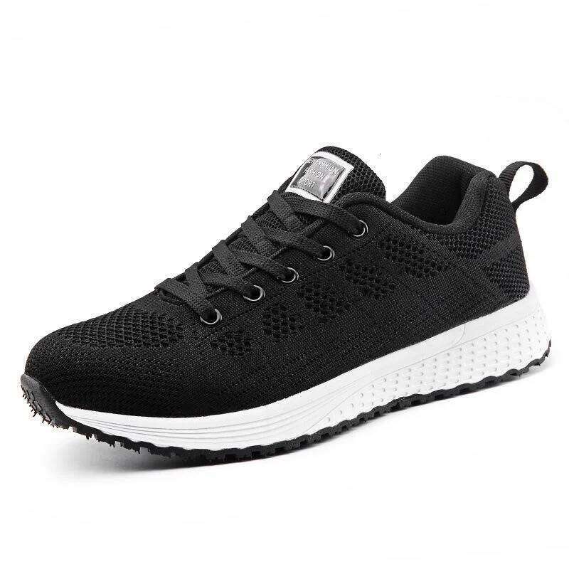 Women Fashion Casual Flat Shoes Running Sneakers Lightweight Wedge Mesh Breathable Shoes Comfy Soft Vulcanize Shoes