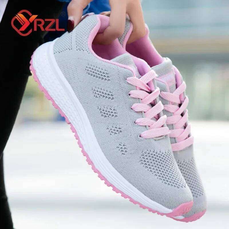 YRZL Womens Sneakers Fashion Lightweight Comfortable Mesh Breathable Sneakers Couple Sports Shoes Outdoor Tennis Shoes for Women