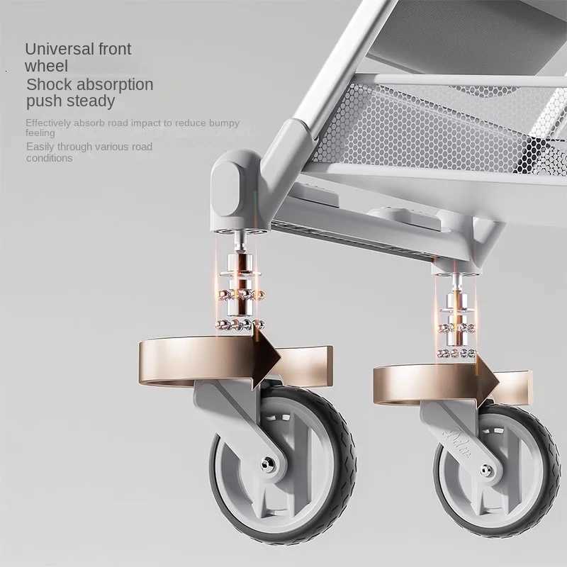 Baby Stroller Twoway Push Baby Pocket Car High Landscape Can Sit and Lie Down Lightweight Folding Aluminum Alloy Skate Car W250910