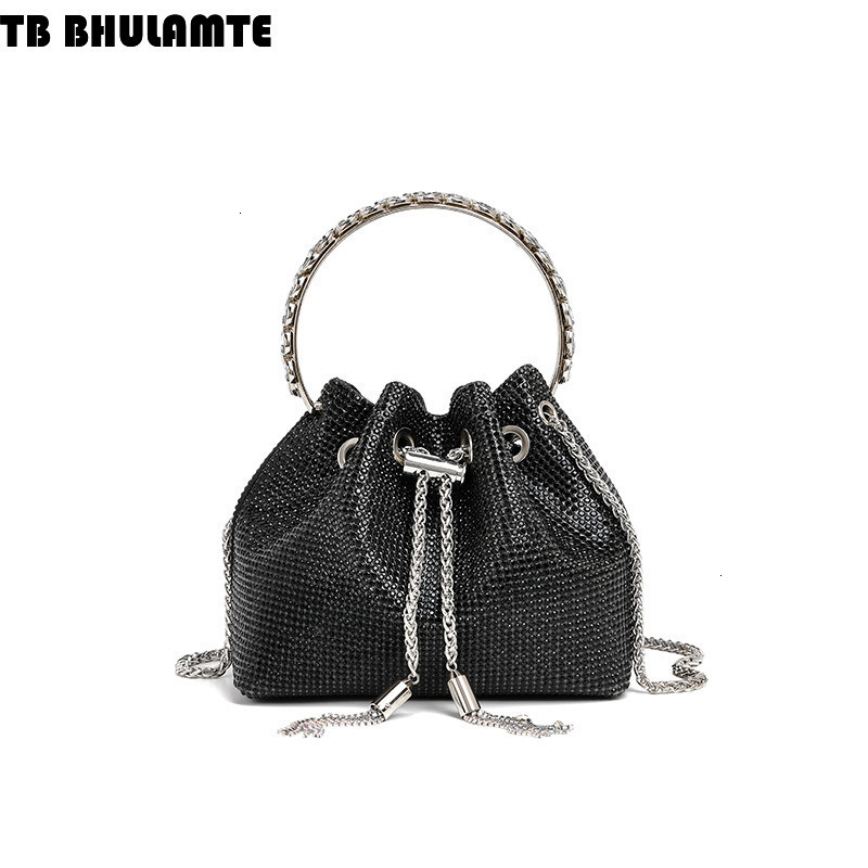 Free Shipping Designer Bag Cross-border Rhinestone High-end Luxury Bag Evening Handbag 2025 New Acrylic Women's Bag Fashion Inlaid Diamond Chain 