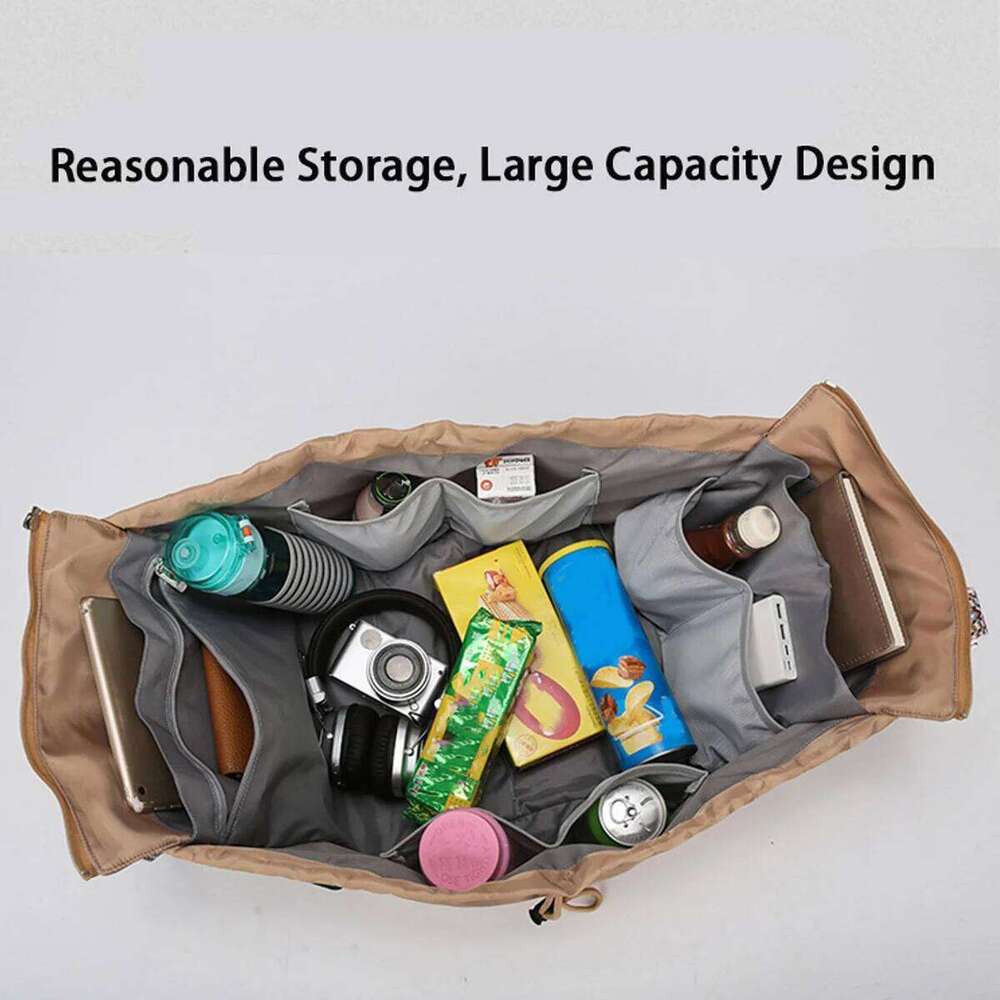 14-pocket Large-capacity Foldable Diaper Oxford Fabric Durable Multifunctional Mommy Bag Carrying Light Backpack