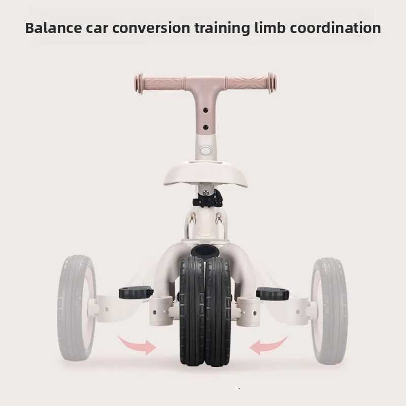 Childrens Tricycle Bicycle Multifunction Trolley Baby Balance Car Scooter Threeinone Baby Stroller W250910