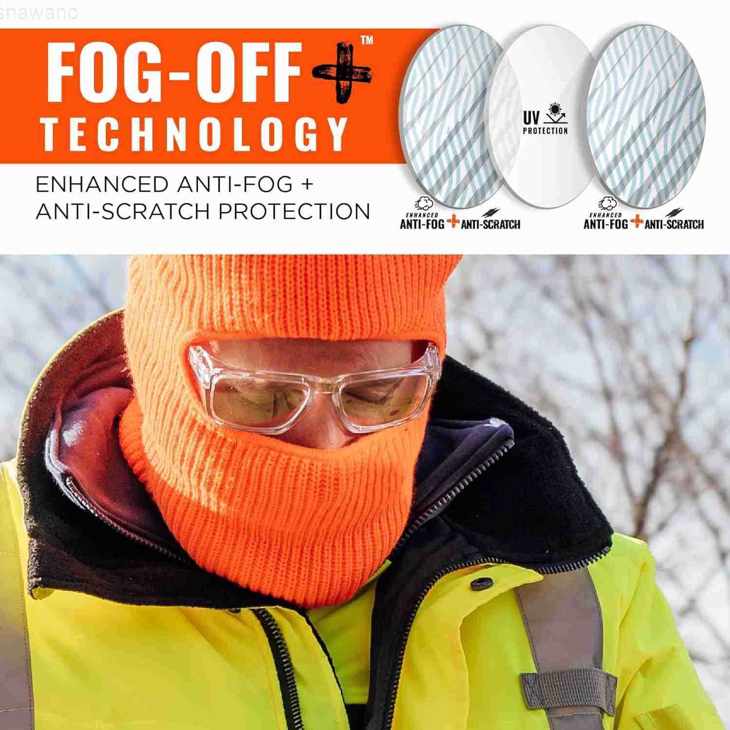 Safety Glasses with Side Shields Anti Fog Anti Scratch ANSI z871 with Protective Microfiber Eyewear Cleaning Storage BagW250910