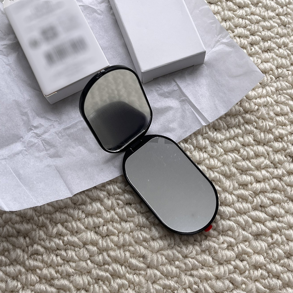 Designer Phone Holder & Folding Cosmetic Mirror Double Side Portable Hd Make-up Makeup Mirror with Gift Box