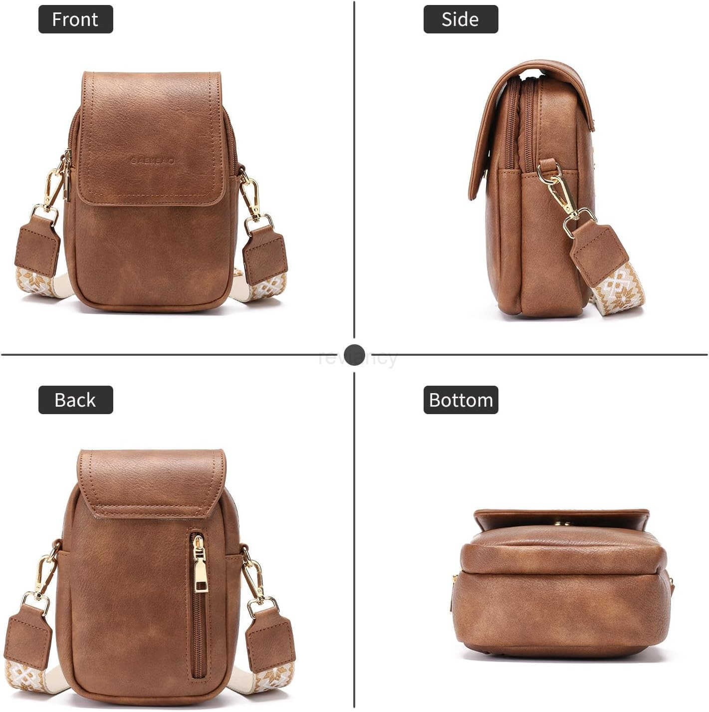 Small Crossbody Bags for Women Leather Cell Phone Purse Bag Wallet with RFID Blocking SlotsW250909