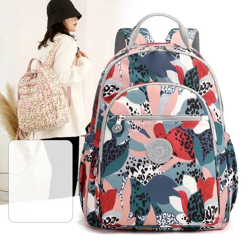New Fashion Teenager Girls Floral Printing Backpack Student Baggage Women Leisure Travel Bag Rucksack high-quality