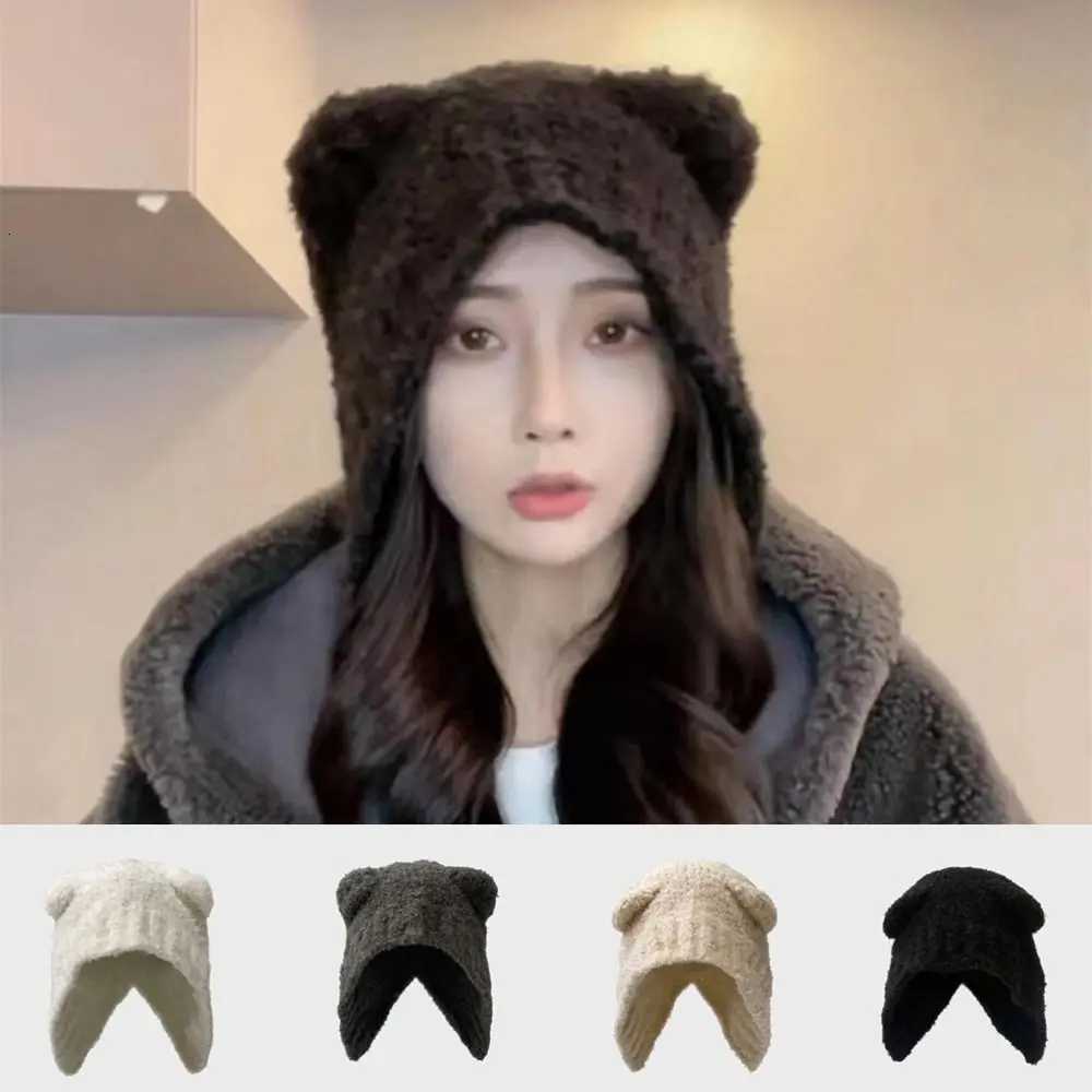 Couple Autumn Winter Cute Knitted Hat Cold C Wool Hat Knitted Skullies BeaniesXJ250910