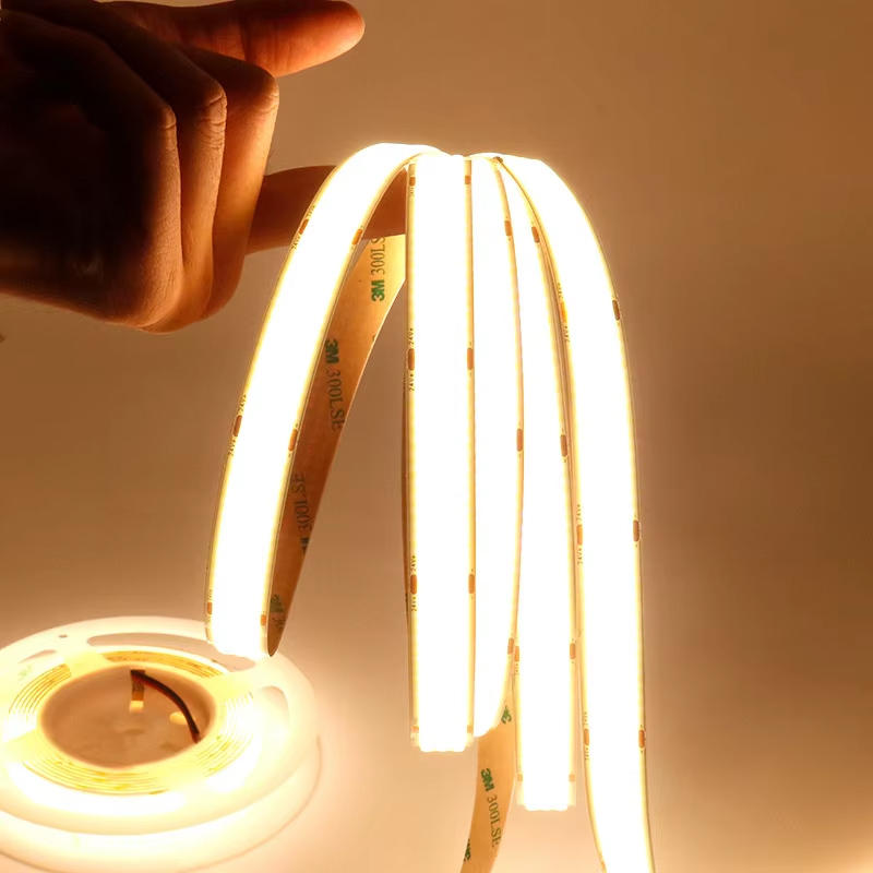 High Brightness 15mm Wide 3 Rows 25W/M 960LED 24V Flexible COB LED Strip Light 3000K/4000K/6500K