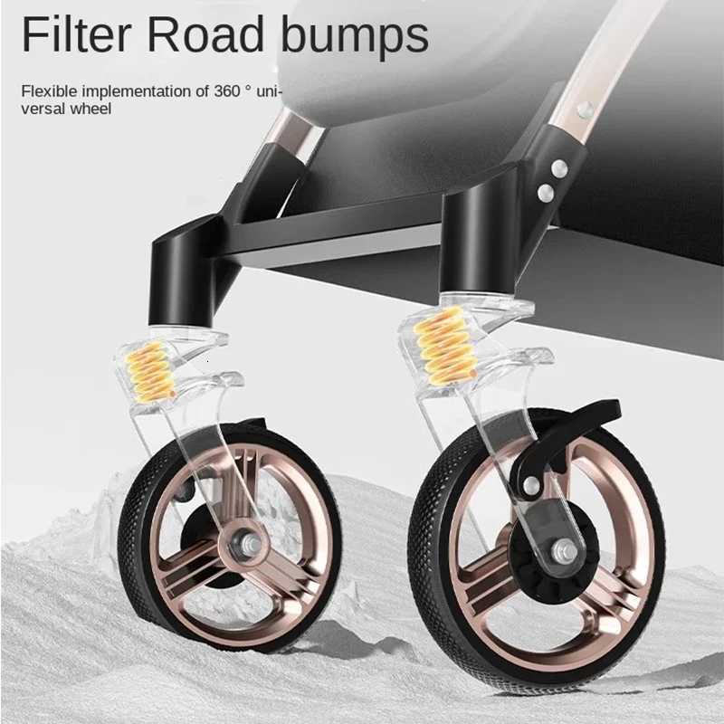 Baby TwoWay UltraLight Stroller Can Sit and Lie Down OneButton Folding High Landscape Umbrella Car Childrens Dining Chair W250910