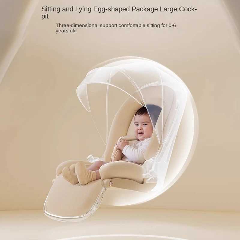 Baby carrige can sit or lie down Lightweight Folding Newborn Baby High Landscape Stroller Twoway Push Anti Vibration Wheels W250910