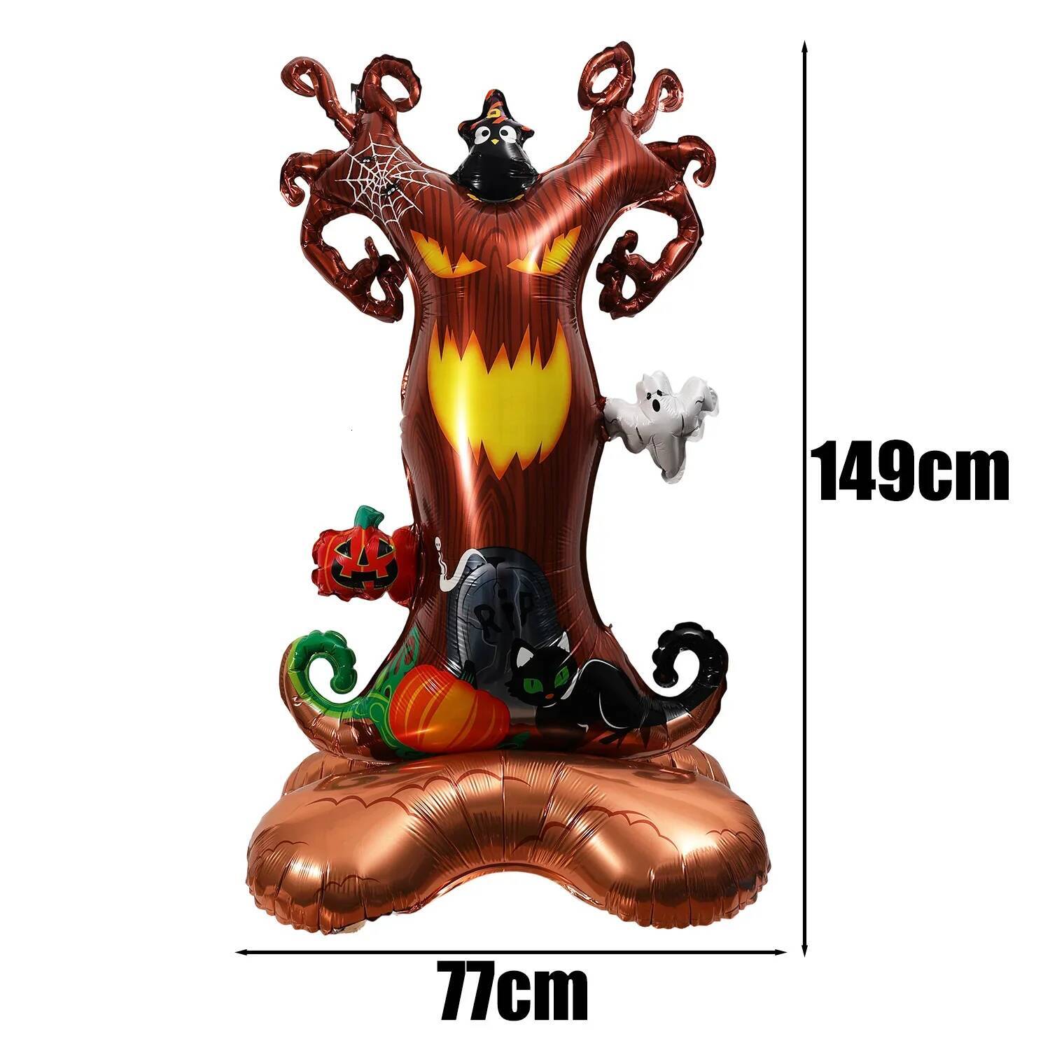 Giant Foil Balloons Iatable Witch Ghost Pumpkin Skeleton Standing Balloon Home Halloween Party Decoration Kids Gift