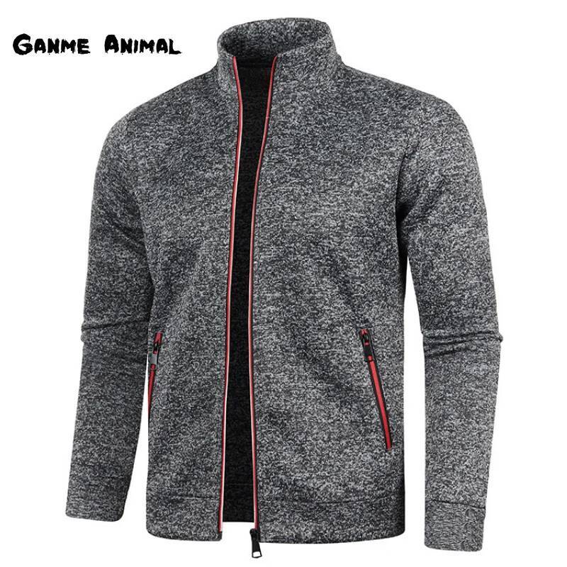 Spring Men's Turn-down Sweatshirt Zipper Stand Collar Pullovers Sweatshirts Man Zippers Sweater Coats dongdumaoyi