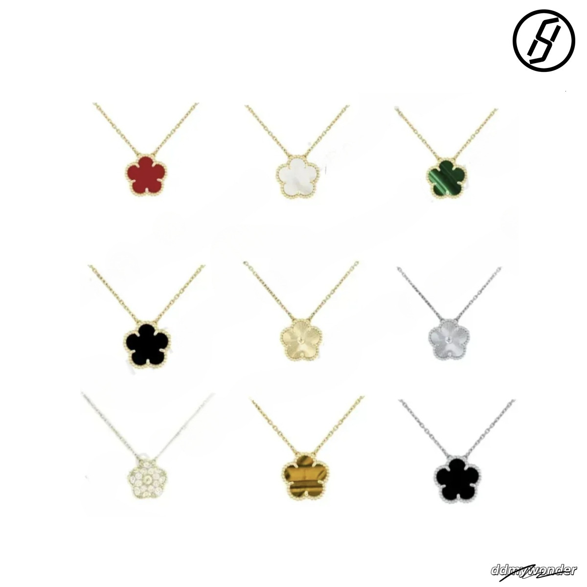 Four Leaf Clover High Quality Pendant Necklace Pearl Mother Plated Gold Necklaces For Women Girl Valentine's Day Engagement Designer Jewelry