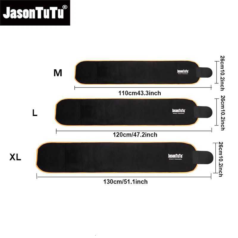 JASONTUTU Neoprene Sport Waist Belt Support Body Shaper Waist Loss Fitness Sweat Belt Slimming Strap Waist Trimmer W250910