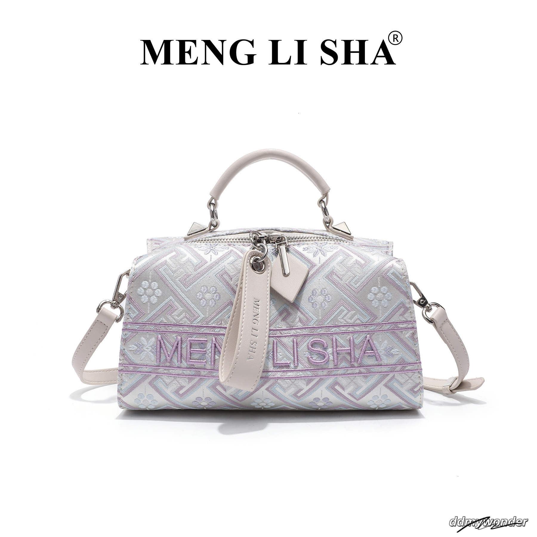 Women's Retro Letter Embroidered Handbag Free Shipping Designer Classic Vintage Boston Fashion Pillow Style Commuting Shoulder Crossbody Bag ddmy