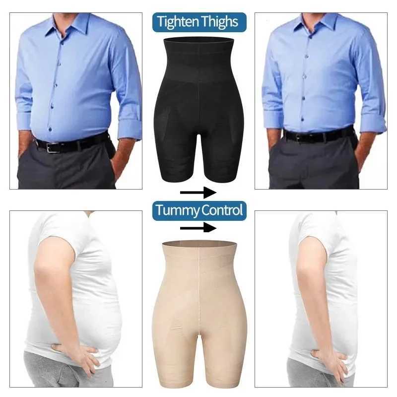 1PC Men Body Shaper Tummy Control Shorts Shapewear Belly Girdle Boxer High Waisted Slimming Underwear Leg Compression Panties W250910