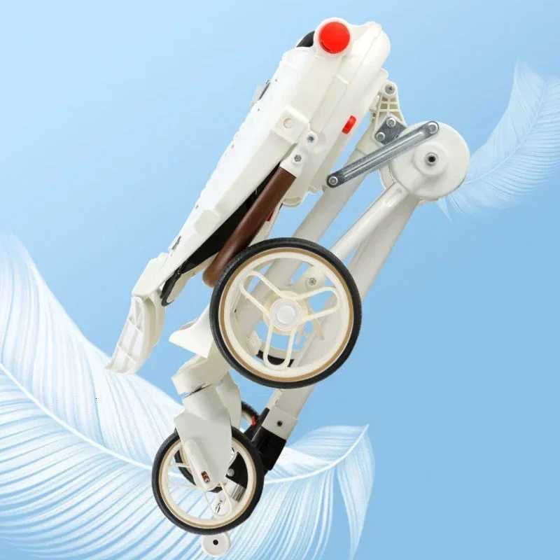 Portable Twin Stroller Double Seat Stroller Foldable Fourwheel Twin Stroller 360 Swivel Seat Adjustable Backrest W250910