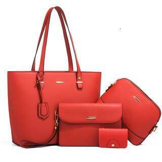 Bag Women Handbag Fashionable Canvas Bag Trendy Women S Socialite Shoulder Handbag New Large Capacity Fashion Crossbody Four Piece Set Moth