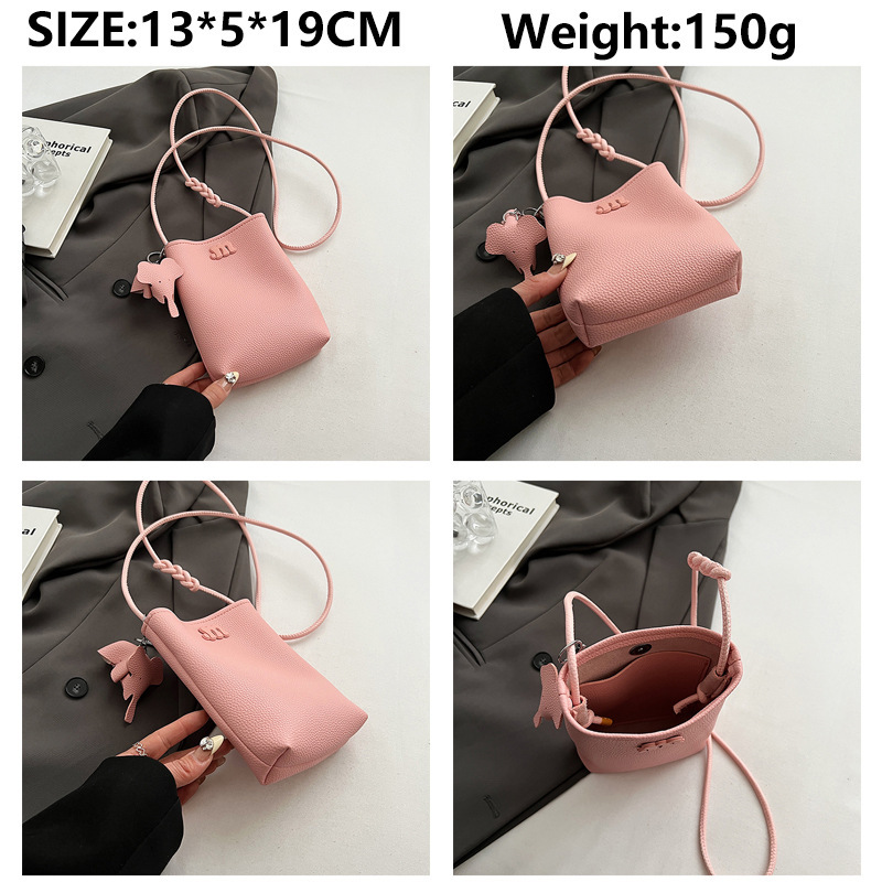 Free shipping designer PU New Style Phone Bag Single Shoulder Bag Fashion Crossbody Bag Small Square Bag Trendy Cute Fresh Vertical Bag for Women