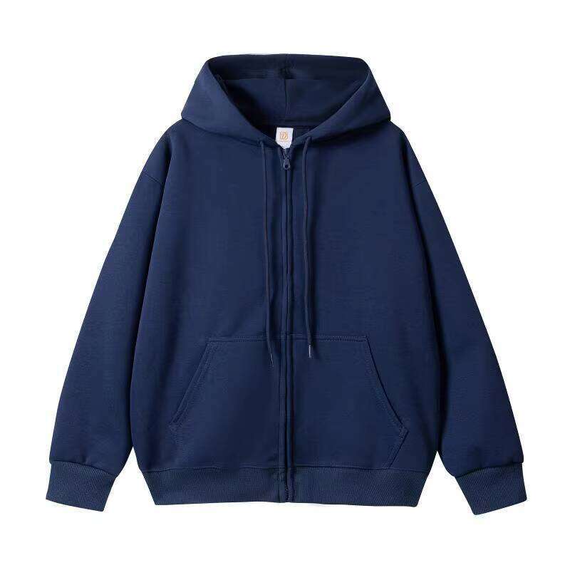 350g Unisex Streetwear Blank High-Quality Oversized Men's Zipper Hoodie