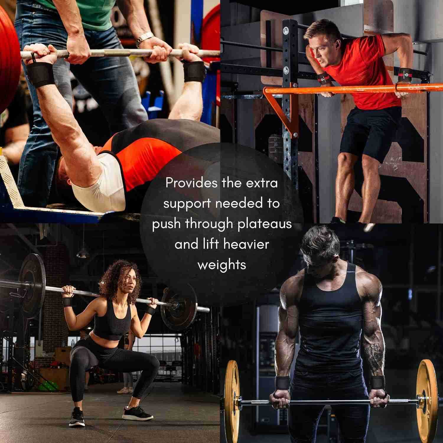 Wrist Wraps 18in Durable Straps for Weightlifting Enhanced Wrist Support Ideal Lifting Straps for Strength Training W250910