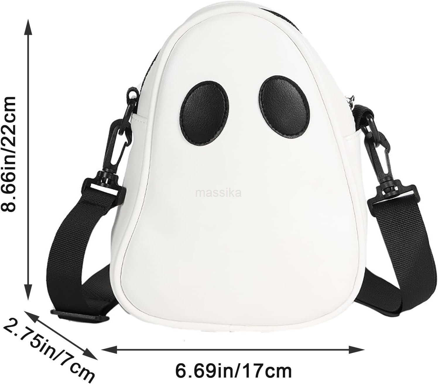 Halloween Purse Novelty Ghost Purse for Women Men Cute Crossbody Bag Satchel Bag Novelty Shoulder Bag M250910
