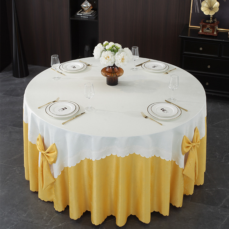 Bowknot hotel tablecloth round tablecloth tablecloth restaurant tablecloth event tablecloth tablecloth art TSJA01
